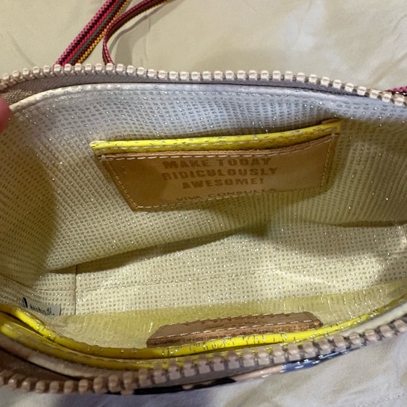 Consuela Leopard Crossbody Bag with Pink and Tan Strap - Picture 4 of 16